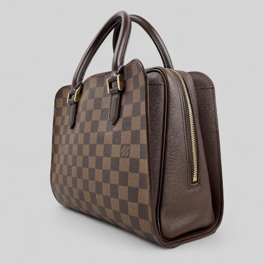 ほぼ未使用■ルイ ヴィトン■ダミエ トリアナ N51155 ハンドバッグ LOUIS VUITTON エべヌ