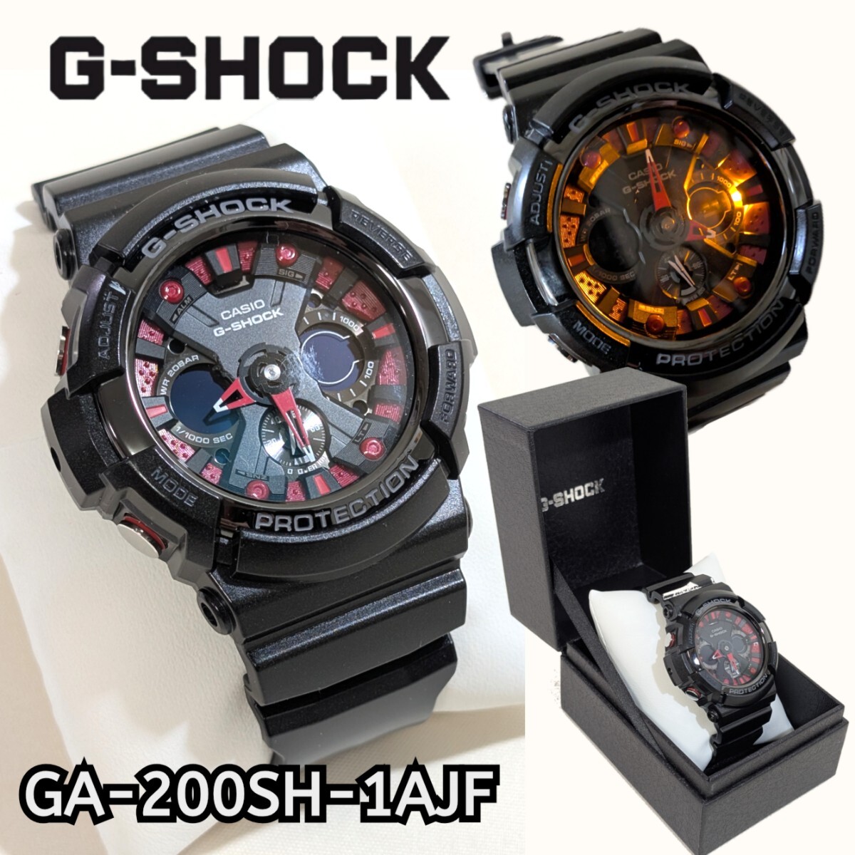 CASIO G-SHOCK GA-200SH 電池交換済2025/4/13 メタリック CASIO G-SHOCK GA-200SH 電池交換済2025/4/13 メタリック