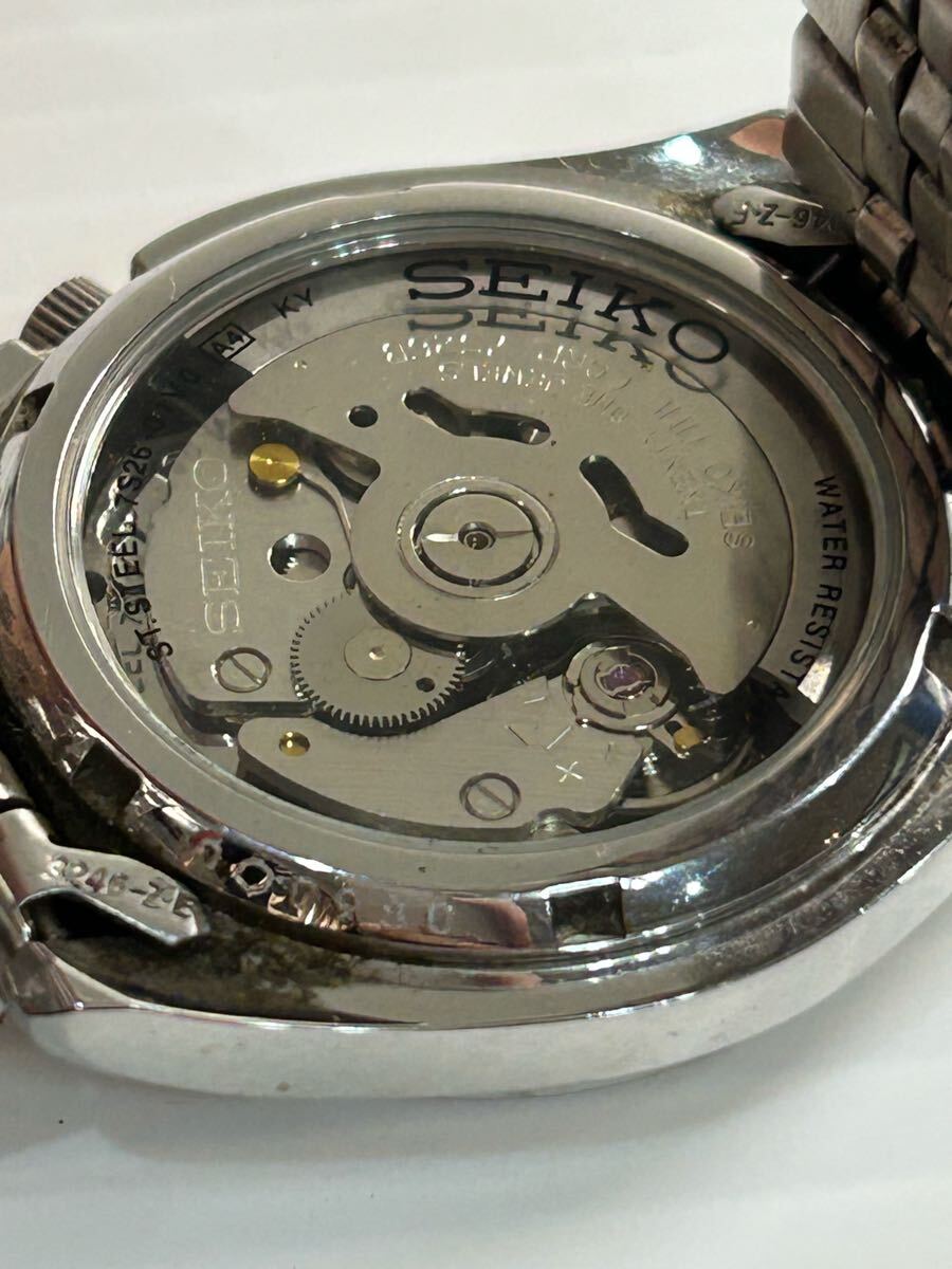 稼働品 SEIKO セイコー 7S26-01V0 セイコー5 ブラック文字盤 稼働品 SEIKO セイコー 7S26-01V0 セイコー5 ブラック文字盤