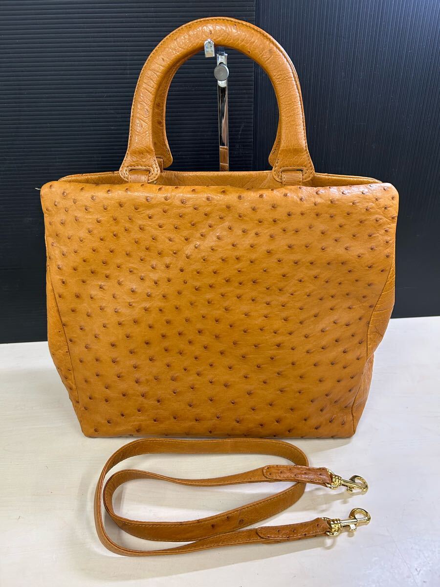 Yahoo!オークション - オーストリッチ レザー 2way ショルダー Yahoo!オークション - オーストリッチ レザー 2way ショルダー