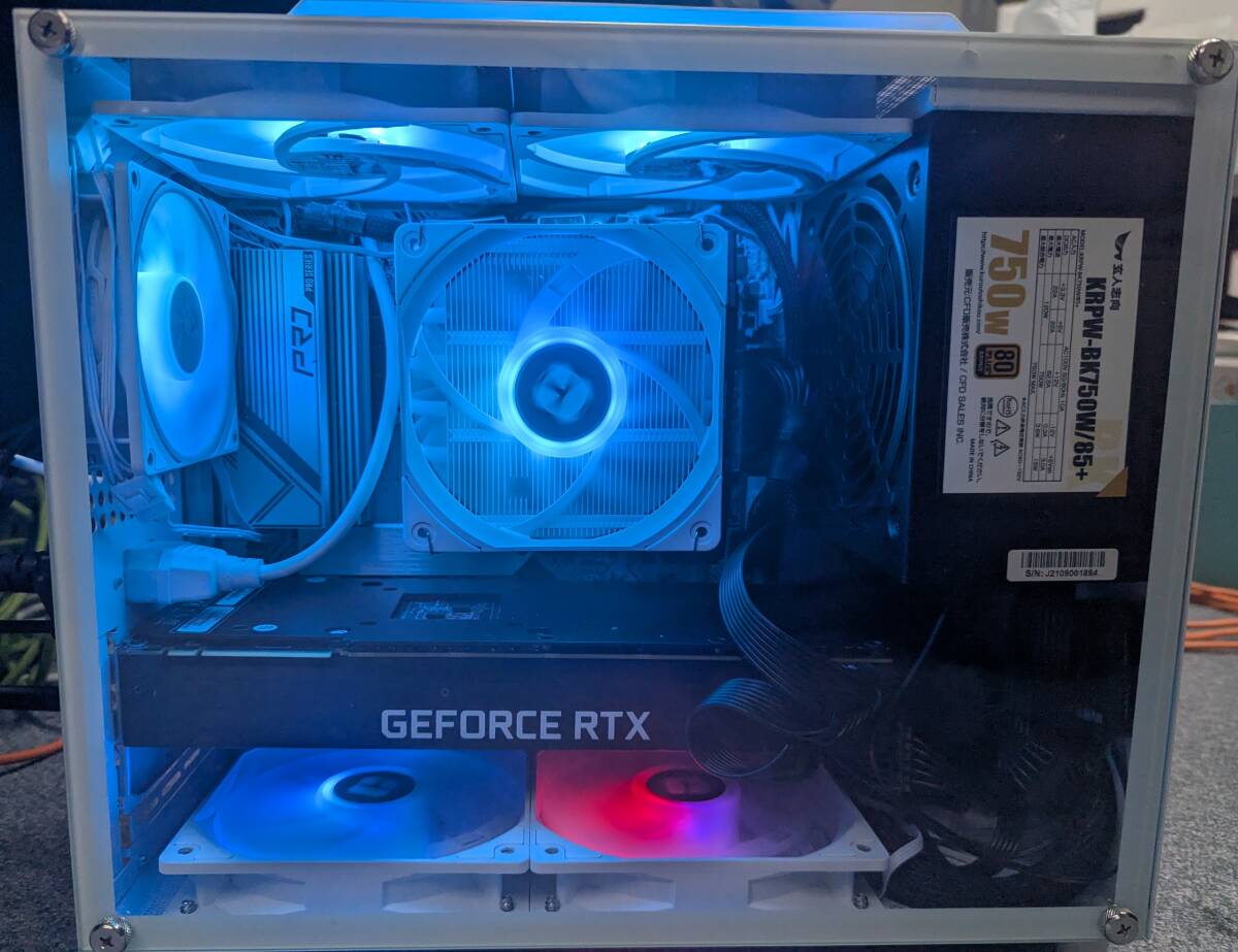 自作PC】超小型MicroATXケース Ryzen7 5700X・RTX2080Super 自作PC】超小型MicroATXケース Ryzen7 5700X・RTX2080Super