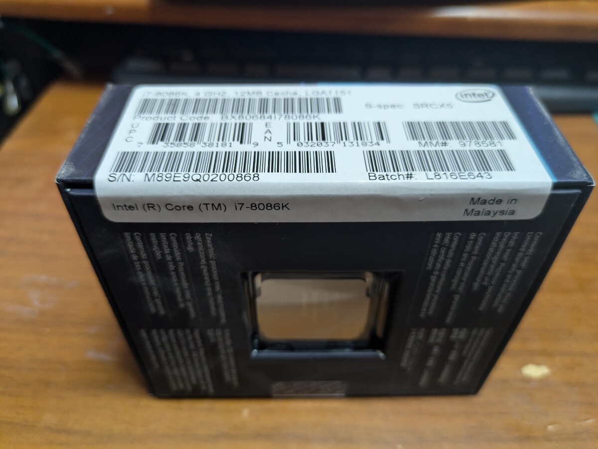 Intel インテル Core i7-8086K Limited Edition_画像2