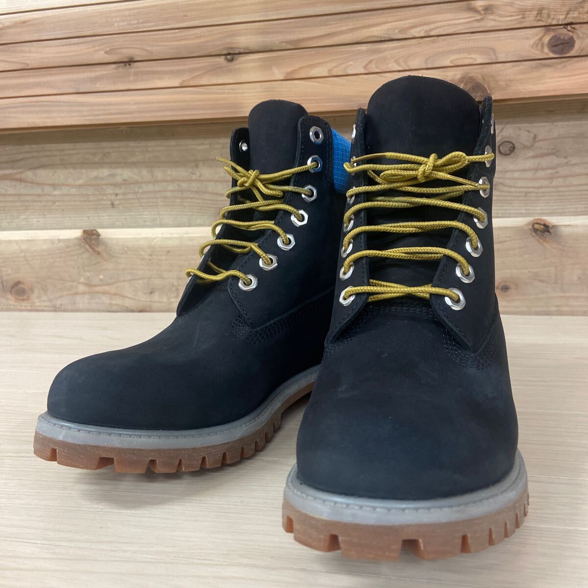 6 未使用？ 美品 Timberland ティンバーランド ブーツ ReBOTL 25cm ブラック×ブルー BOOT