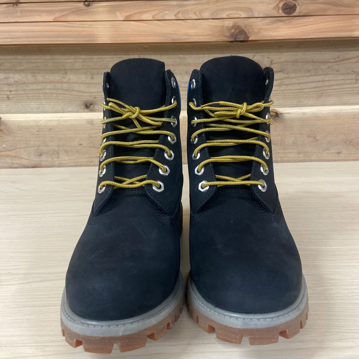 6 未使用？ 美品 Timberland ティンバーランド ブーツ ReBOTL 25cm ブラック×ブルー BOOT