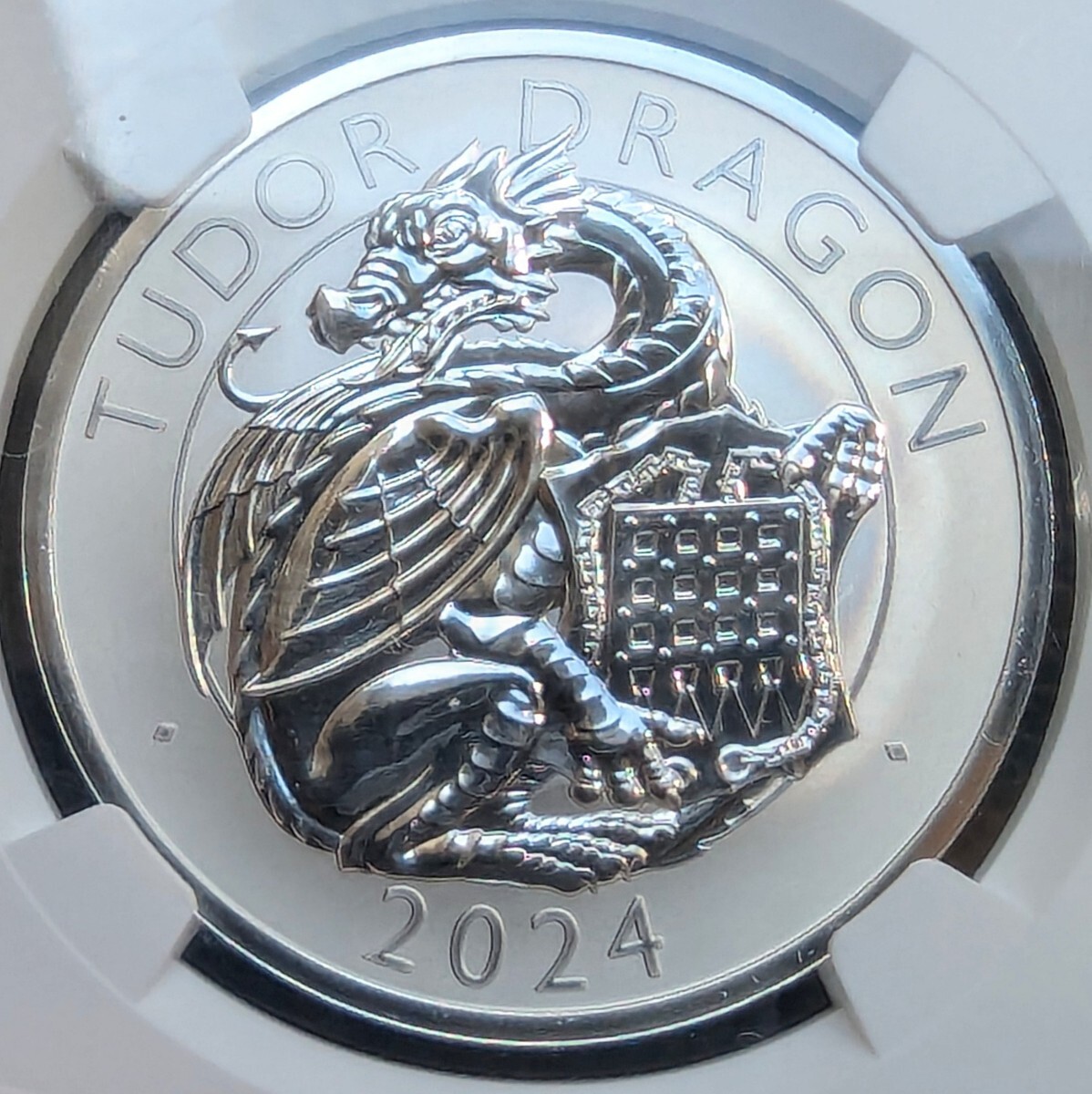 ☆1円スタート 鏡面反転 最高鑑定 銀貨 2024年 イギリス ☆1円スタート 鏡面反転 最高鑑定 銀貨 2024年 イギリス
