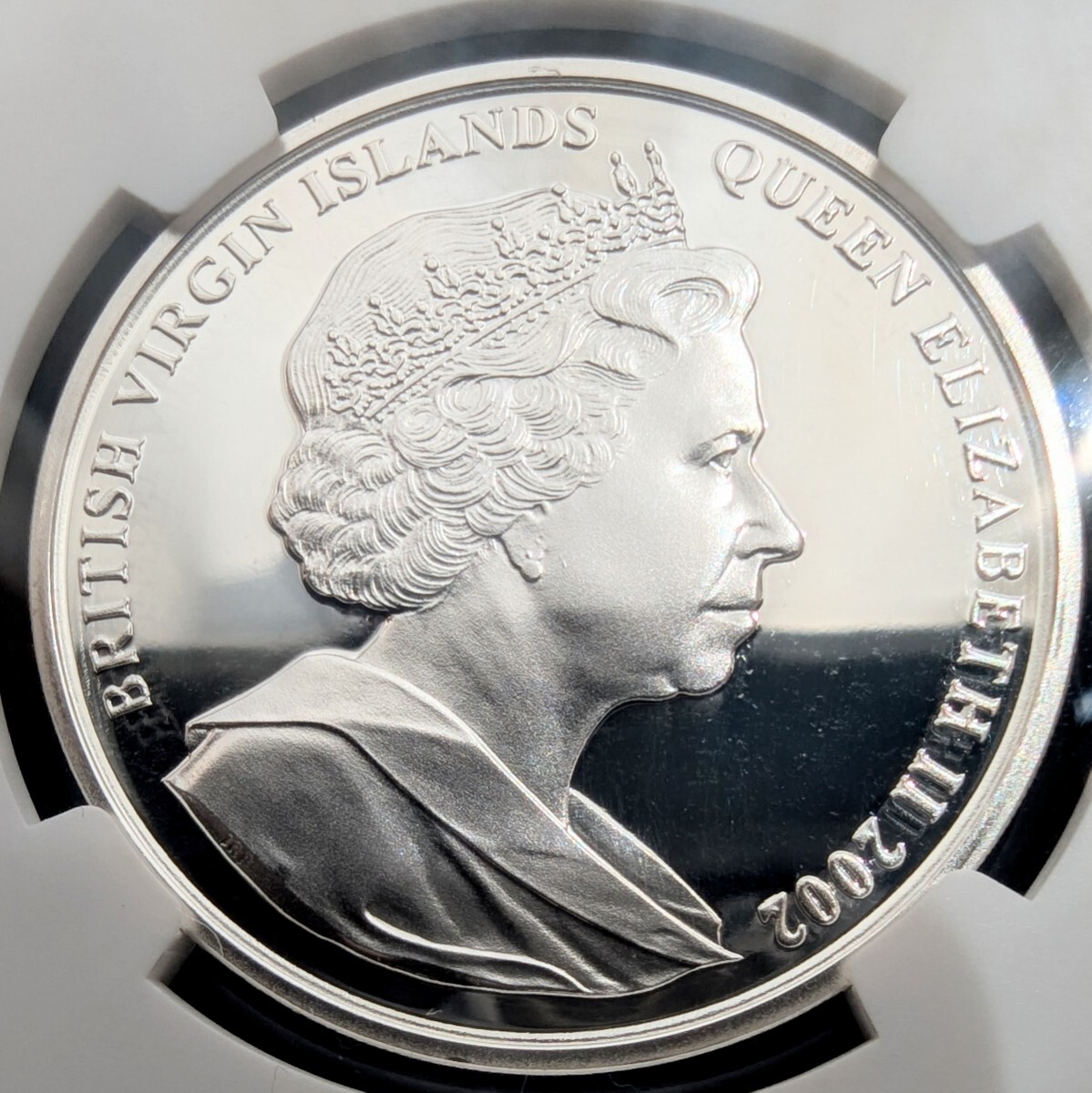 ☆1円スタート 世界7枚 銀貨 2002年 イギリス領バージン諸島 皇 ☆1円スタート 世界7枚 銀貨 2002年 イギリス領バージン諸島 皇