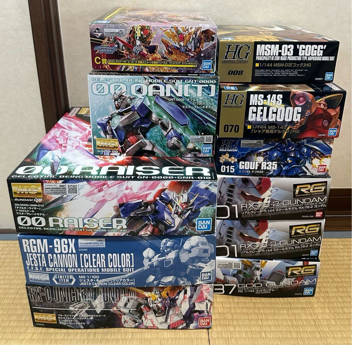 ガンプラ 未組立 11体セット SD MG HG RG(機動戦士ガンダム ガンプラ 未組立 11体セット SD MG HG RG(機動戦士ガンダム