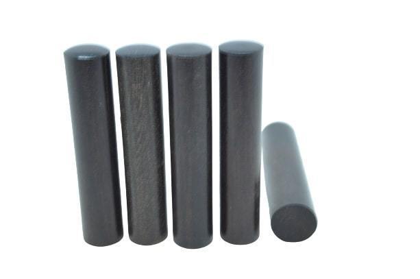 墨文字制作所　印鑑　篆刻　印材　黒檀　12ｍｍ　　印材素材/印鑑/ハンコ