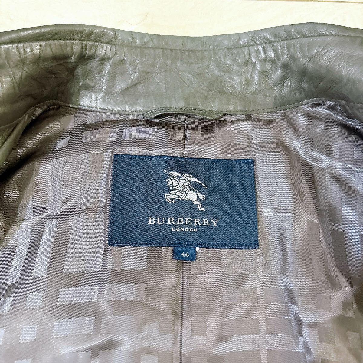 伝説の一着】BURBERRY LONDON バーバリー 本革 羊革 オール 伝説の一着】BURBERRY LONDON バーバリー 本革 羊革 オール
