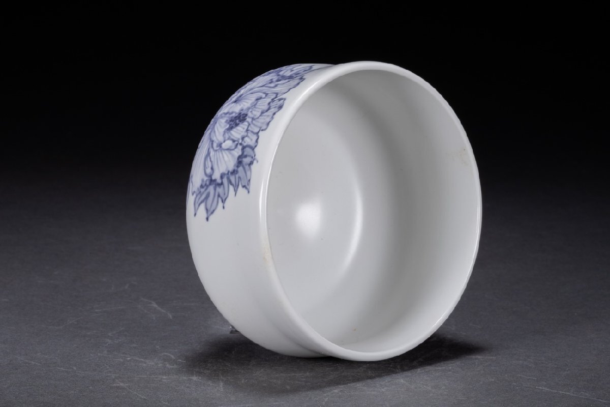 善古堂】出石焼 窯元【小嶋昇山】作 抹茶碗 茶道具 直入識箱