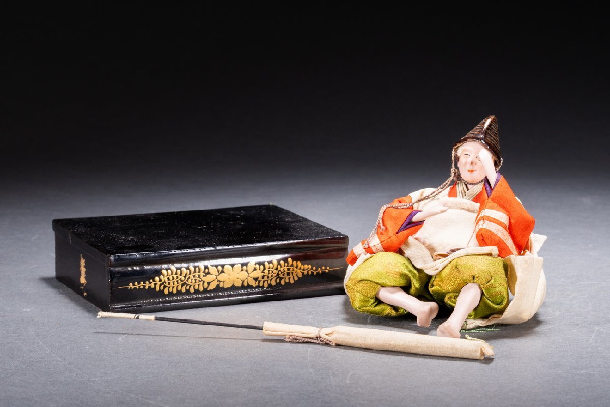 善古堂】某収集家放出品 時代物 日本人形 雛人形 お内裏様 善古堂】某収集家放出品 時代物 日本人形 雛人形 お内裏様