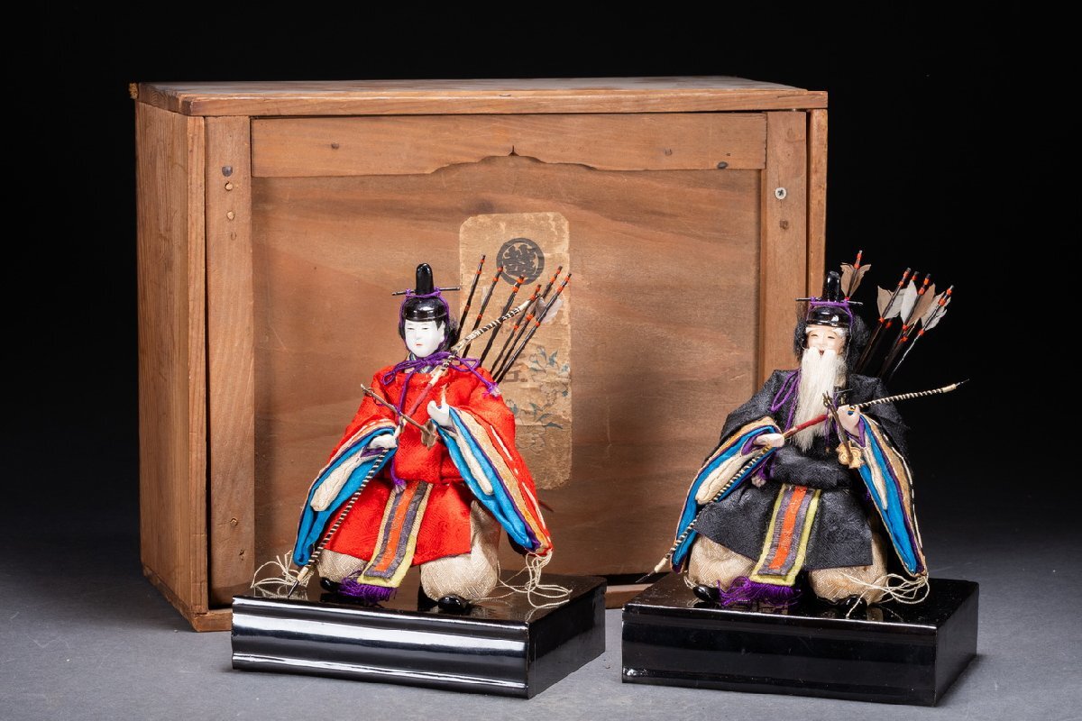 善古堂】某収集家放出品 時代物 日本人形 随臣人形 お雛様 立ち 善古堂】某収集家放出品 時代物 日本人形 随臣人形 お雛様 立ち