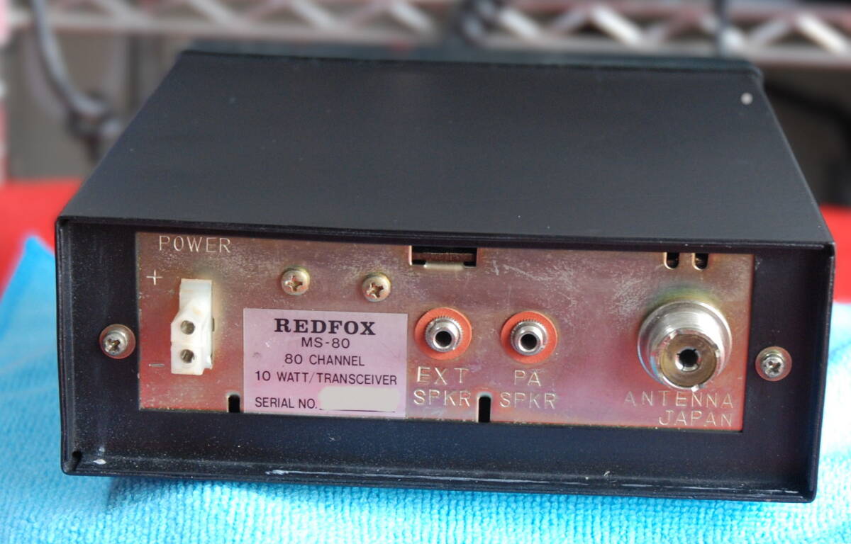 □REDFOX MS-80 CB無線機□電源・受信確認□送信未確認で □REDFOX MS-80 CB無線機□電源・受信確認□送信未確認で