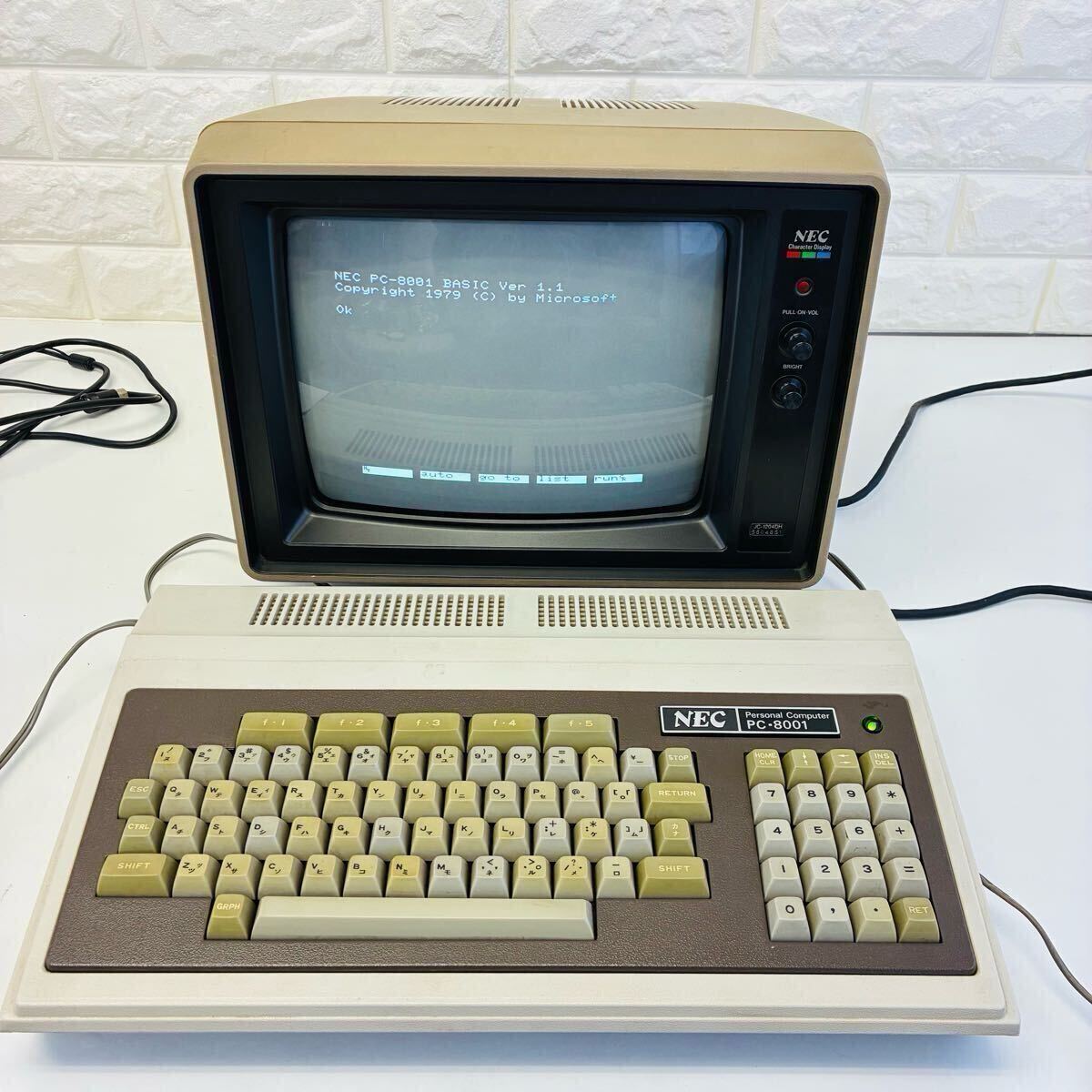 NEC PC-8001/JC-1204DH 昭和レトロ パソコン 起動確認済み 取扱 NEC PC-8001/JC-1204DH 昭和レトロ パソコン 起動確認済み 取扱