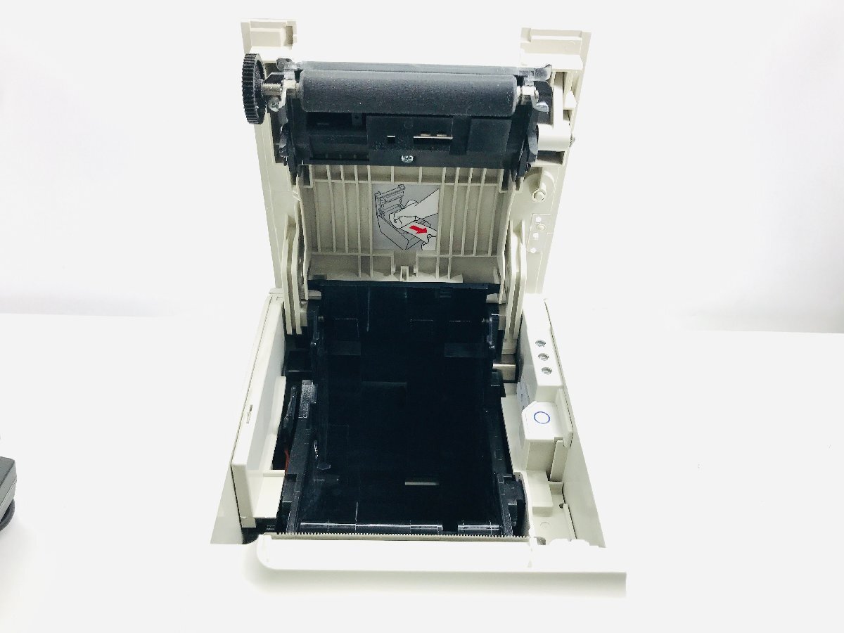 !_ б/у хороший товар EPSONre сиденье принтер *TM-T90Ⅱ M313B бумага ширина 80mm