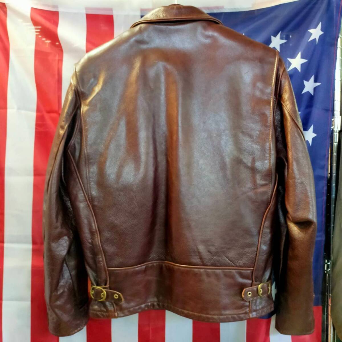 Schott ショット USA製 レザー ジャケット 40 牛革 裏ボア TALON Schott ショット USA製 レザー ジャケット 40 牛革 裏ボア TALON