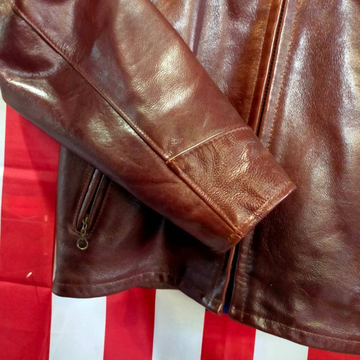 Schott ショット USA製 レザー ジャケット 40 牛革 裏ボア TALON Schott ショット USA製 レザー ジャケット 40 牛革 裏ボア TALON