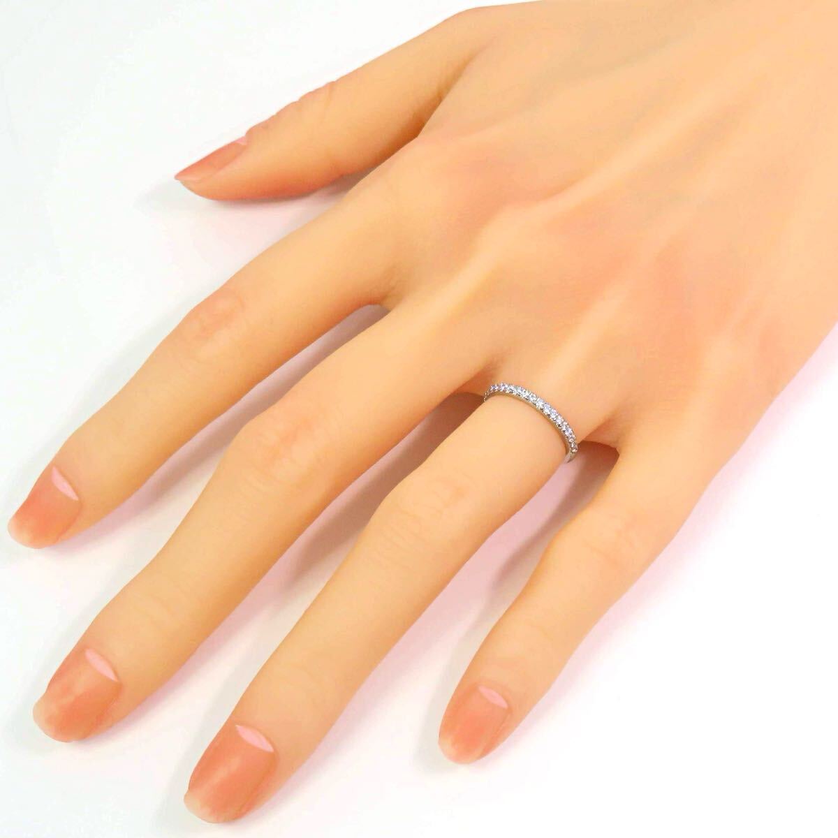 TIFFANY&Co ティファニー Pt950 ダイヤモンド ソレスト ハーフ TIFFANY&Co ティファニー Pt950 ダイヤモンド ソレスト ハーフ
