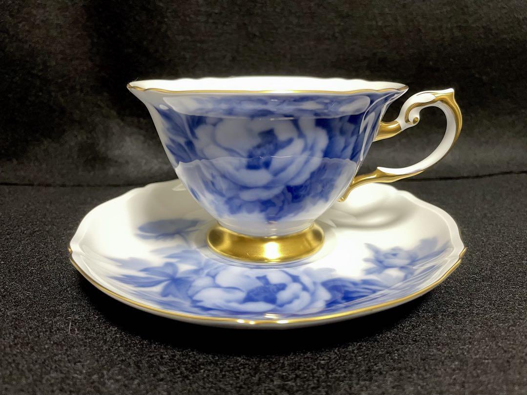 美品】JB大倉陶園 The Okura 岡染ぼたん カップ&ソーサー ② 美品】JB大倉陶園 The Okura 岡染ぼたん カップ&ソーサー ②