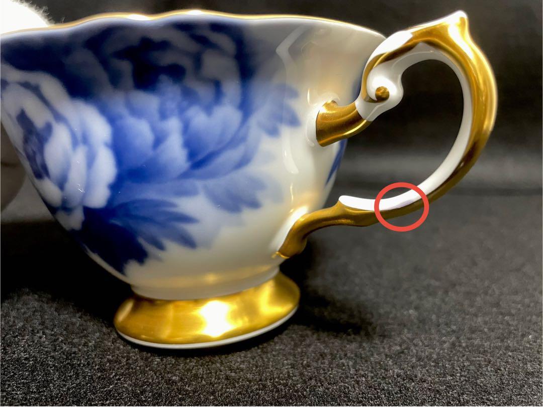 美品】JB大倉陶園 The Okura 岡染ぼたん カップ&ソーサー ② 美品】JB大倉陶園 The Okura 岡染ぼたん カップ&ソーサー ②