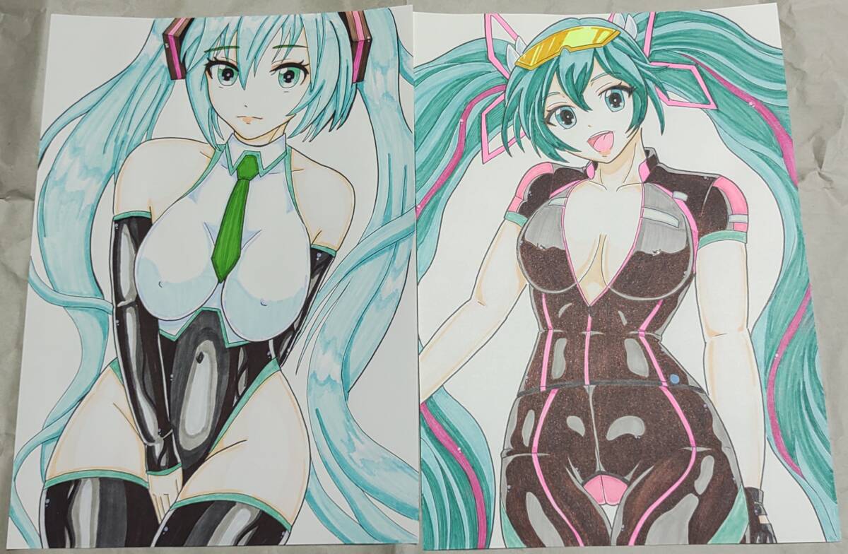 初音ミク イラストセット / 同人 手描き イラスト ファンアート 初音ミク イラストセット / 同人 手描き イラスト ファンアート