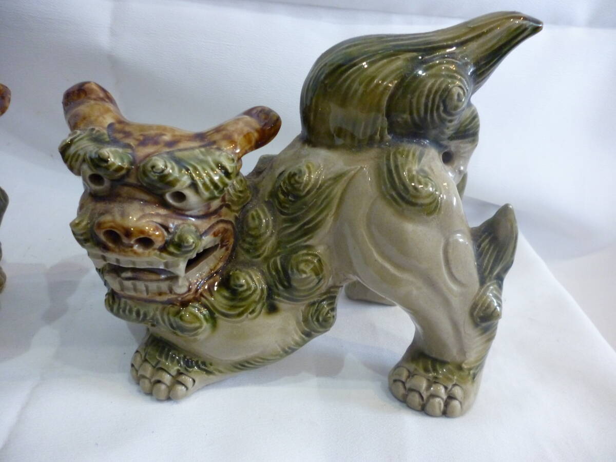 m2564 魔除け シーサー 置物 狛犬 沖縄 陶器 獅子 縁起物 m2564 魔除け シーサー 置物 狛犬 沖縄 陶器 獅子 縁起物