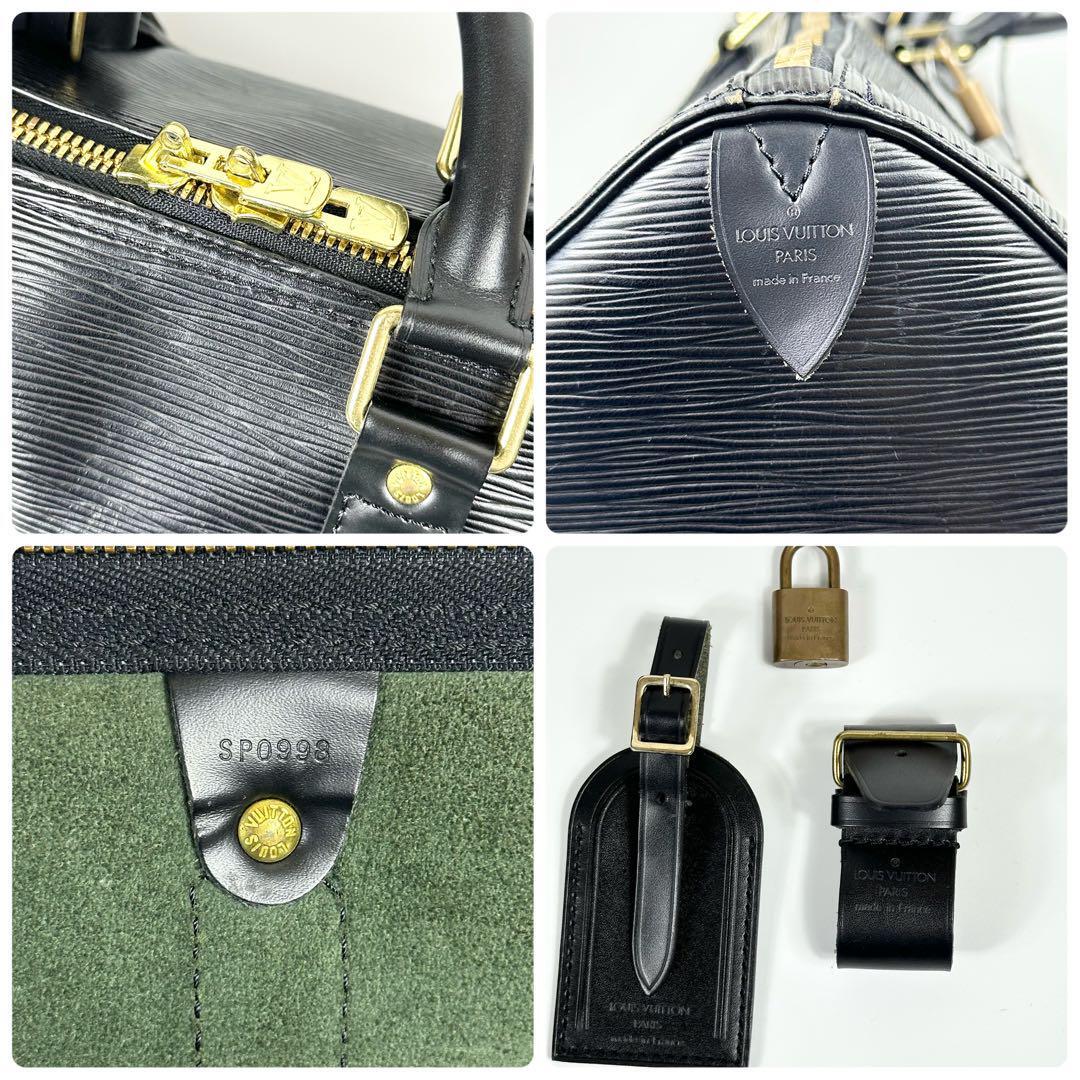 美品 LOUIS VUITTON キーポル50 黒 エピ レザー ボストンバッグ 美品 LOUIS VUITTON キーポル50 黒 エピ レザー ボストンバッグ