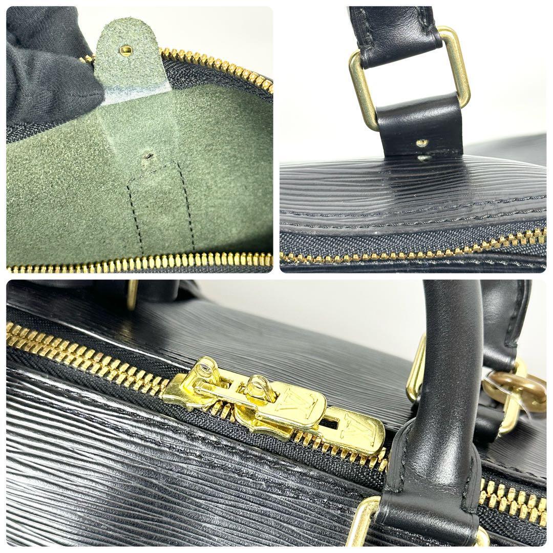 美品 LOUIS VUITTON キーポル50 黒 エピ レザー ボストンバッグ 美品 LOUIS VUITTON キーポル50 黒 エピ レザー ボストンバッグ