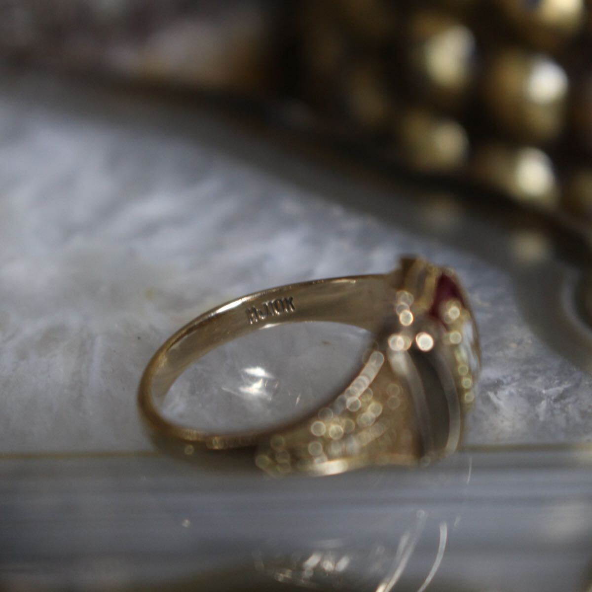 60's USA VINTAGE 1961 HJ Herff Jone 10K COLLEGE RING/1961年 60's USA VINTAGE 1961 HJ Herff Jone 10K COLLEGE RING/1961年
