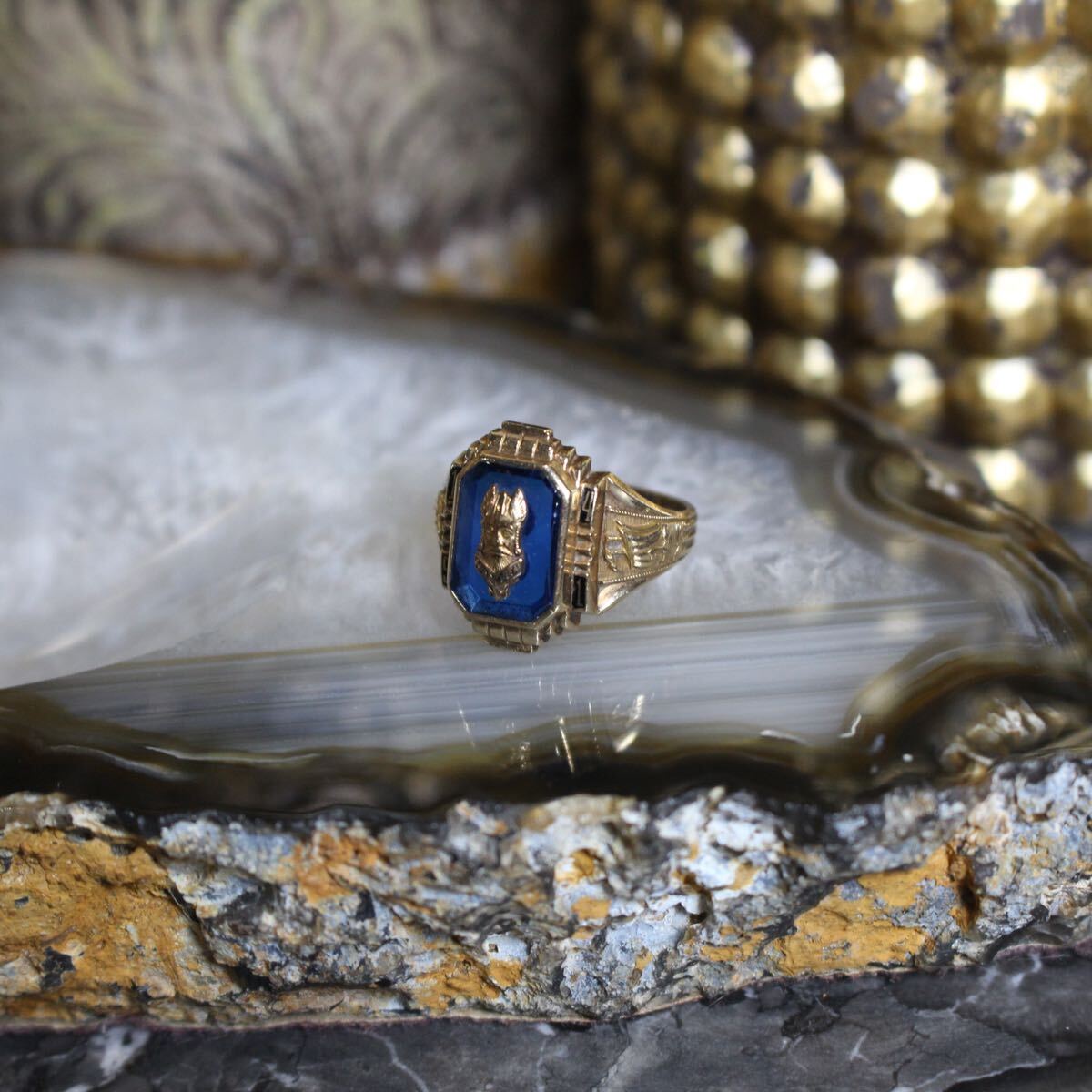 40's USA VINTAGE 1941 10K COLLEGE RING/1941年製10金カレッジ 40's USA VINTAGE 1941 10K COLLEGE RING/1941年製10金カレッジ
