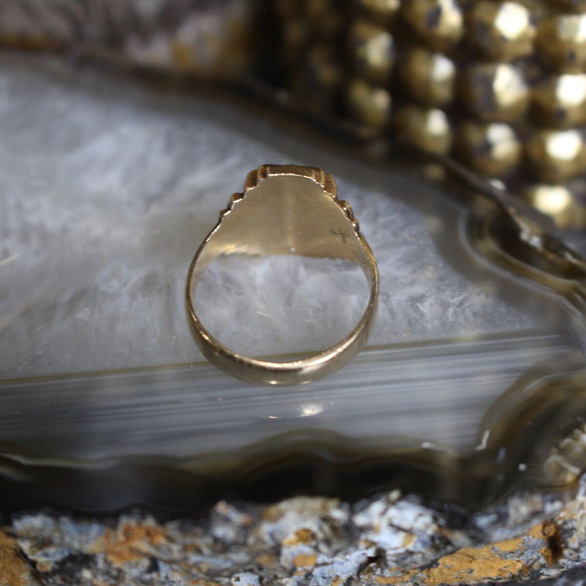 60's USA VINTAGE 1964 HJ Herff Jone 10K COLLEGE RING/1964年 60's USA VINTAGE 1964 HJ Herff Jone 10K COLLEGE RING/1964年