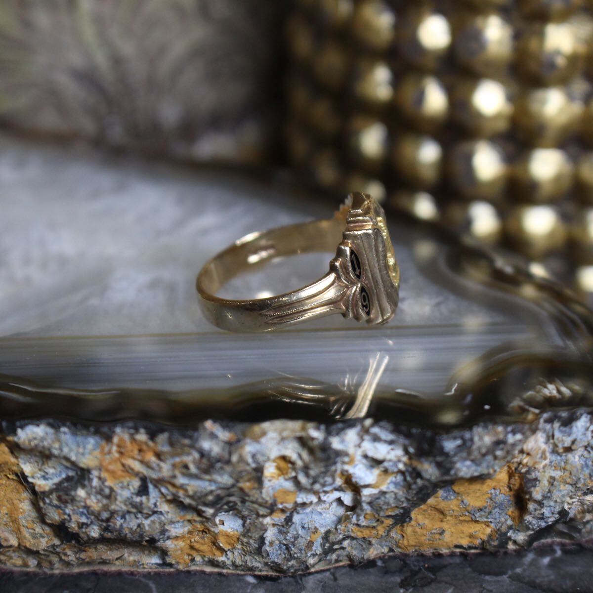 60's USA VINTAGE 1964 HJ Herff Jone 10K COLLEGE RING/1964年 60's USA VINTAGE 1964 HJ Herff Jone 10K COLLEGE RING/1964年