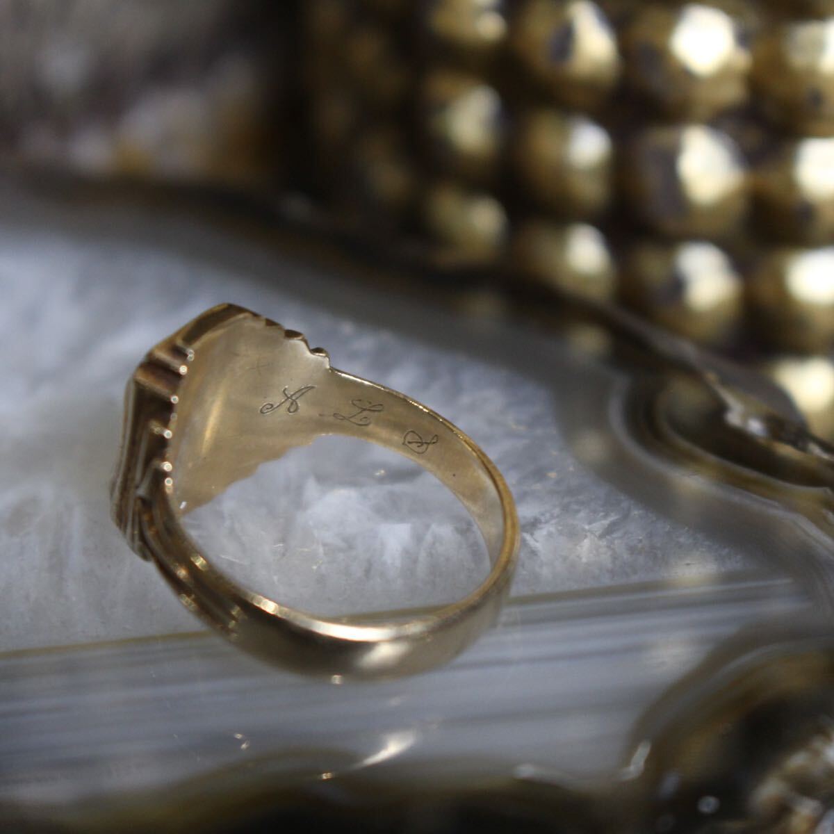 60's USA VINTAGE 1964 HJ Herff Jone 10K COLLEGE RING/1964年 60's USA VINTAGE 1964 HJ Herff Jone 10K COLLEGE RING/1964年