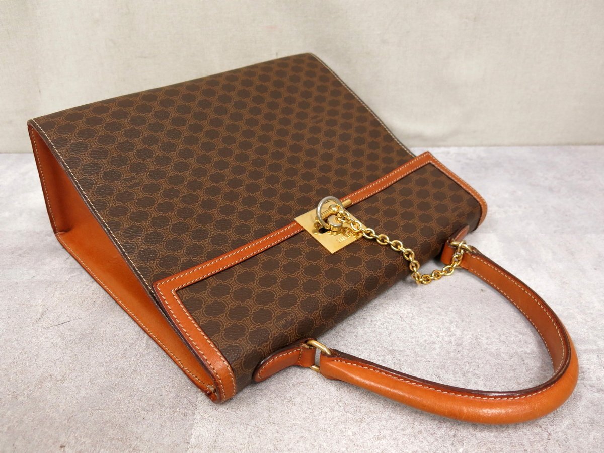 ○超美品○CELINE セリーヌ○マカダム○ガンチーニ○カーフ ○超美品○CELINE セリーヌ○マカダム○ガンチーニ○カーフ