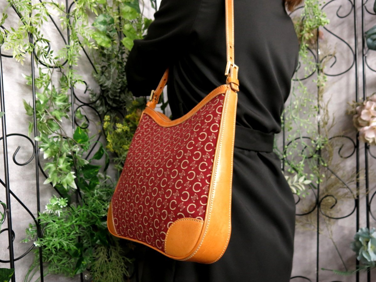 ○超美品○CELINE セリーヌ○Cマカダム○キャンバス カーフ ○超美品○CELINE セリーヌ○Cマカダム○キャンバス カーフ