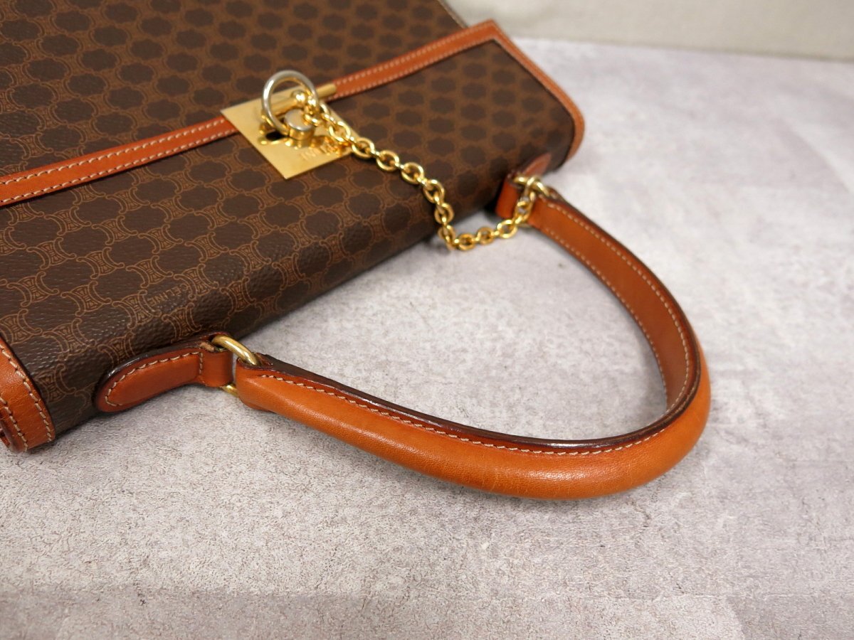 ○超美品○CELINE セリーヌ○マカダム○ガンチーニ○カーフ ○超美品○CELINE セリーヌ○マカダム○ガンチーニ○カーフ