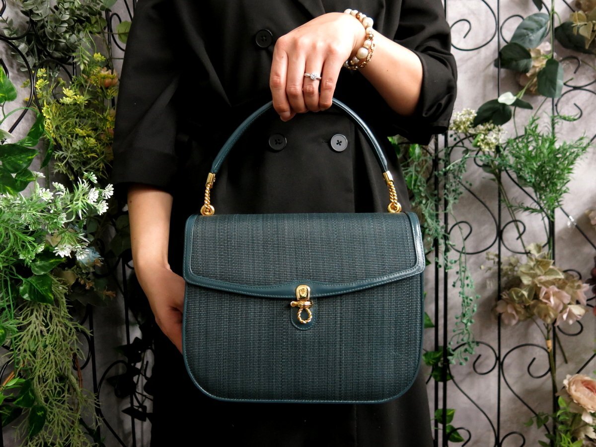 超美品○COMTESSE コンテス○ロゴ金具○トップハンドル○ホース 超美品○COMTESSE コンテス○ロゴ金具○トップハンドル○ホース