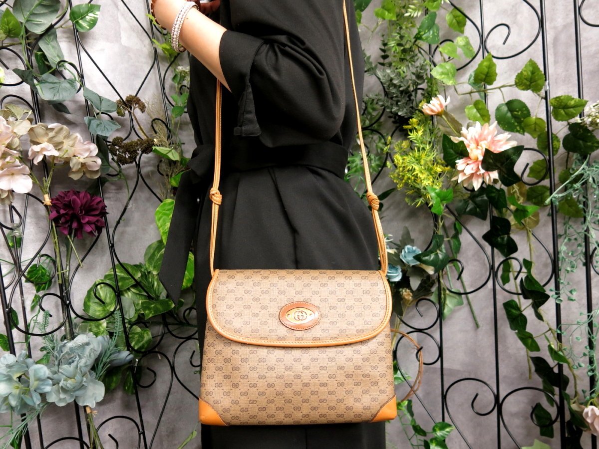 ○超美品○GUCCI オールド グッチ○マイクロGG○PVC カーフ ○超美品○GUCCI オールド グッチ○マイクロGG○PVC カーフ