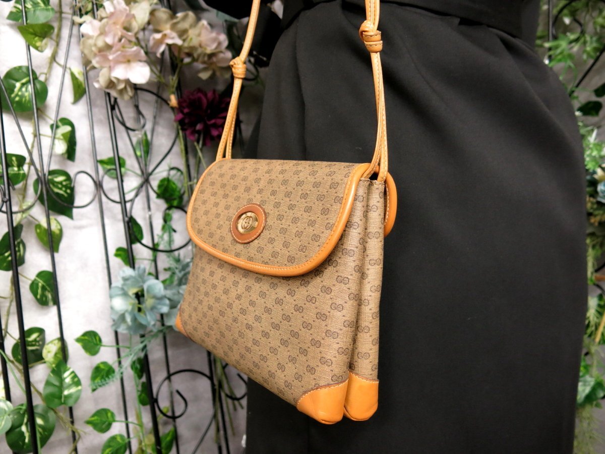 ○超美品○GUCCI オールド グッチ○マイクロGG○PVC カーフ ○超美品○GUCCI オールド グッチ○マイクロGG○PVC カーフ