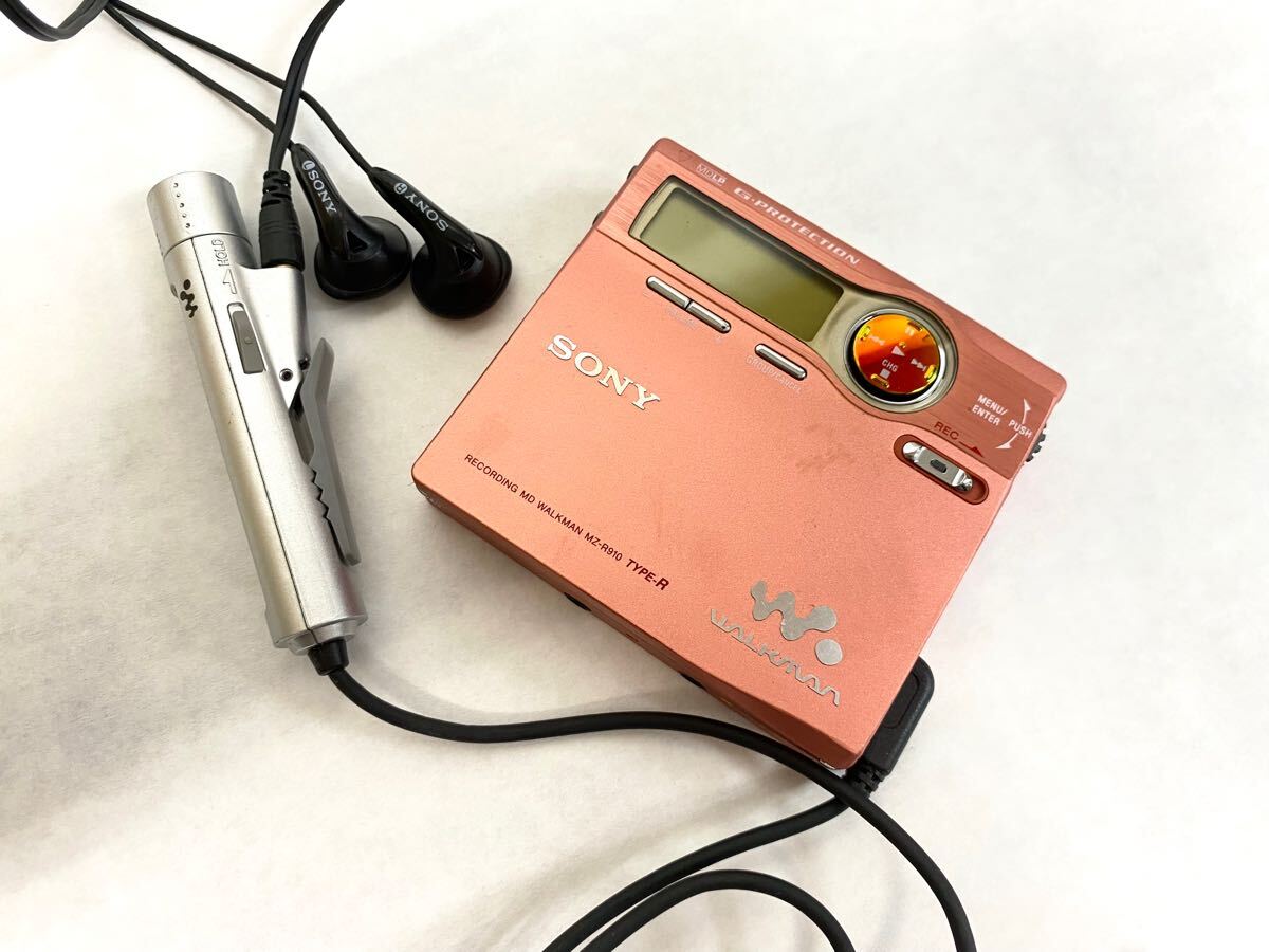 SONY ソニー MDウォークマン MZ-R910 TYPE-R ピンク WALKMAN SONY ソニー MDウォークマン MZ-R910 TYPE-R ピンク WALKMAN