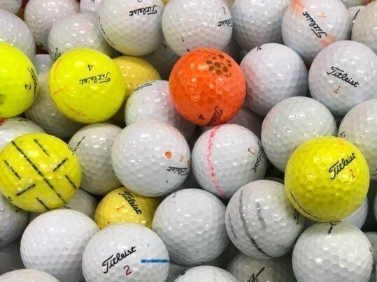 Bランク タイトリスト Titleist 混合 100個 球手箱 ロストボール Bランク タイトリスト Titleist 混合 100個 球手箱 ロストボール