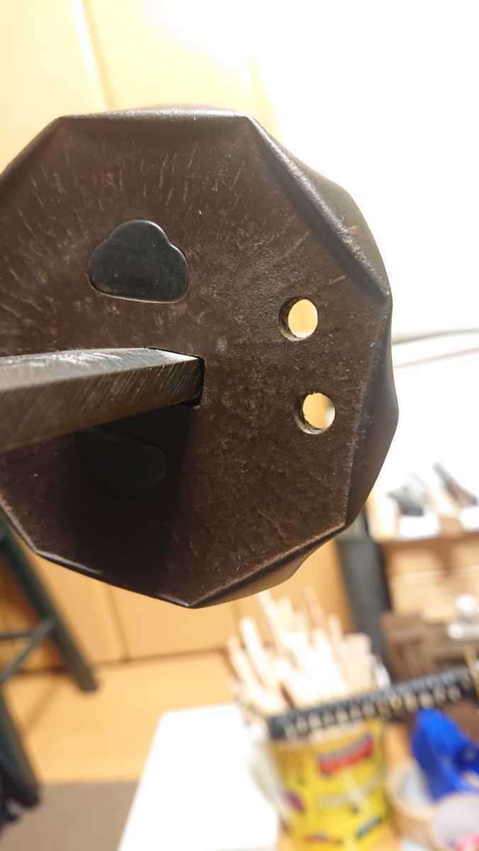  гарда меча . золотой . материал [ стандарт ][t0.5/t1.0] японский меч подлинный . для ( основной простой . золотой для . материал, подробно описание товара . прочитайте пожалуйста.) меч принадлежности .. голова японский меч гарда меча 