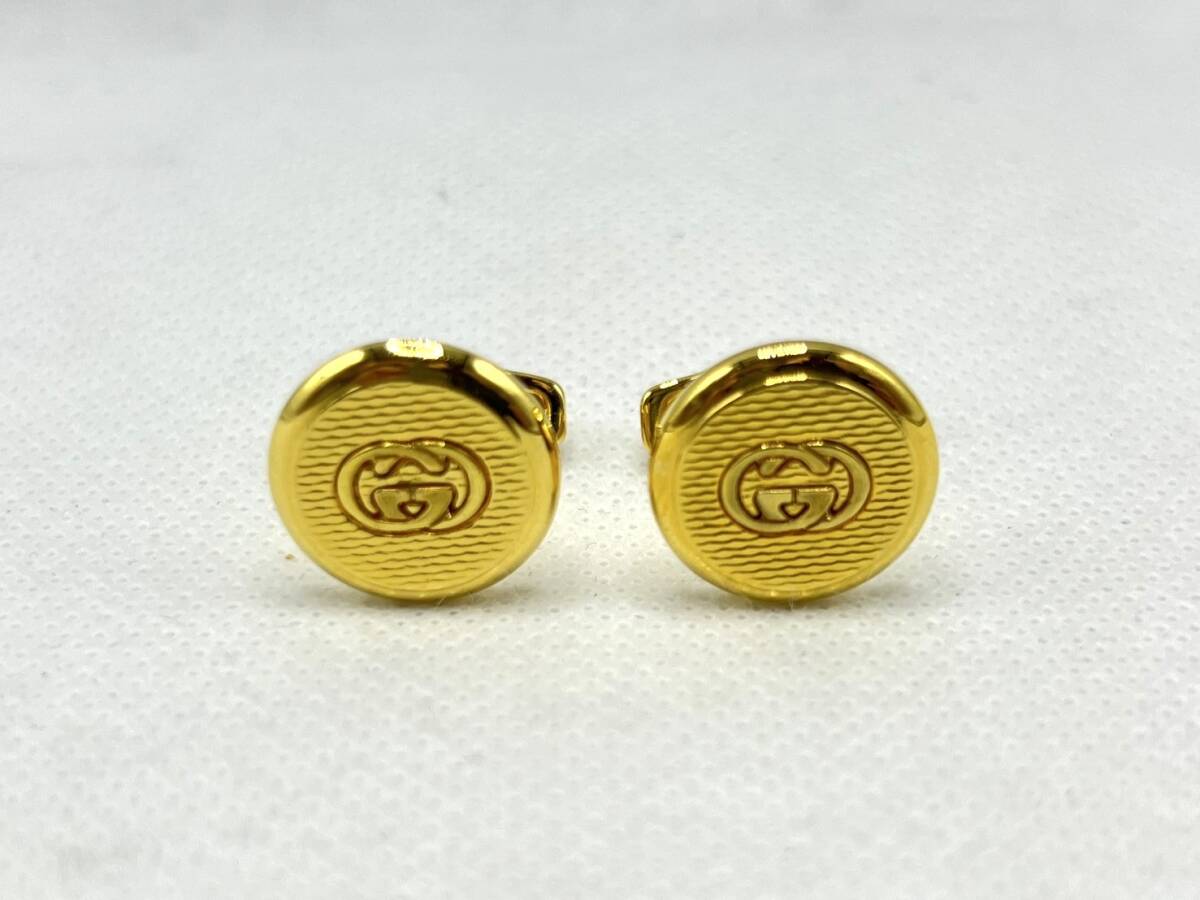 Z4858☆1円 美品 GUCCI グッチ インターロッキングG カフス Z4858☆1円 美品 GUCCI グッチ インターロッキングG カフス