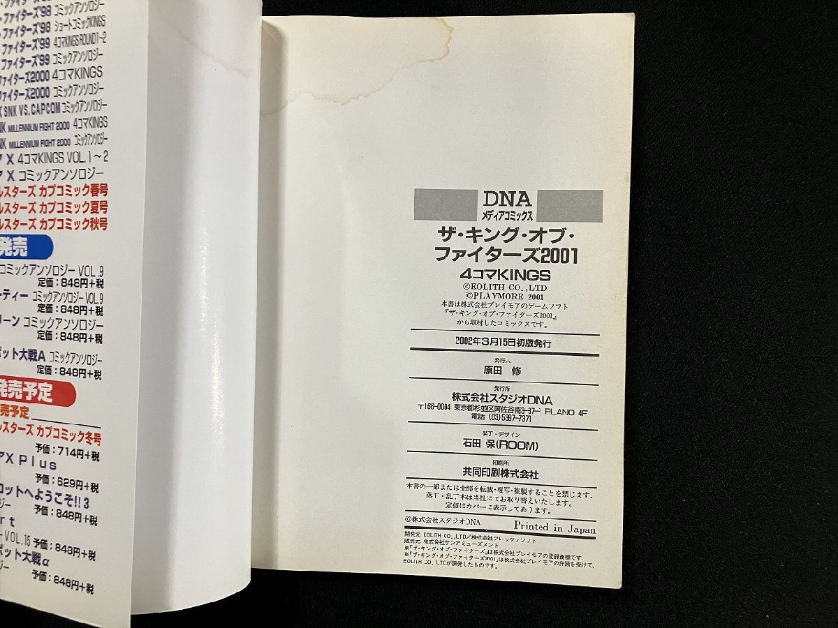 gV The * King *ob* Fighter z2001 4 кадра KINGS 2002 год первая версия Studio DNA /N-n08