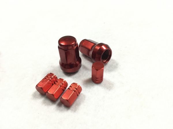  красный 1.5 противоугонное 7 угол RED стальной колесные гайки 20шт.@heptagon гайка красный Toyota Honda Mazda Mitsubishi Daihatsu стальная гайка красный 