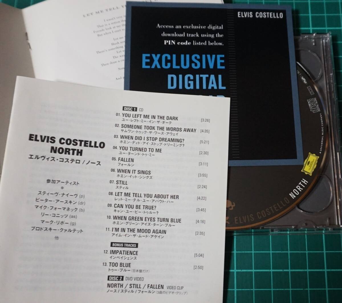 エルヴィス?コステロ★ノース（DVD付）★日本盤