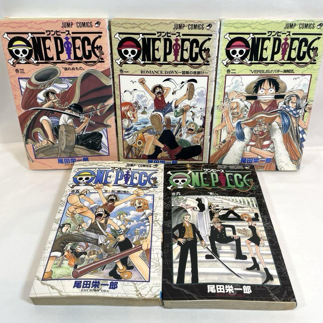 初版あり ONE PIECE ワンピース 1巻/2刷,2巻,3巻,5巻,6巻(少年 初版あり ONE PIECE ワンピース 1巻/2刷,2巻,3巻,5巻,6巻(少年