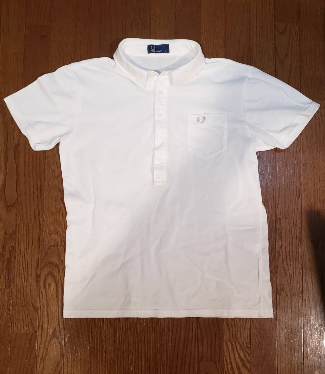 【 開梱 設置?無料 】 FRED PERRY◇フレッドペリー ポロシャツ ホワイト サイズL 5 トップス