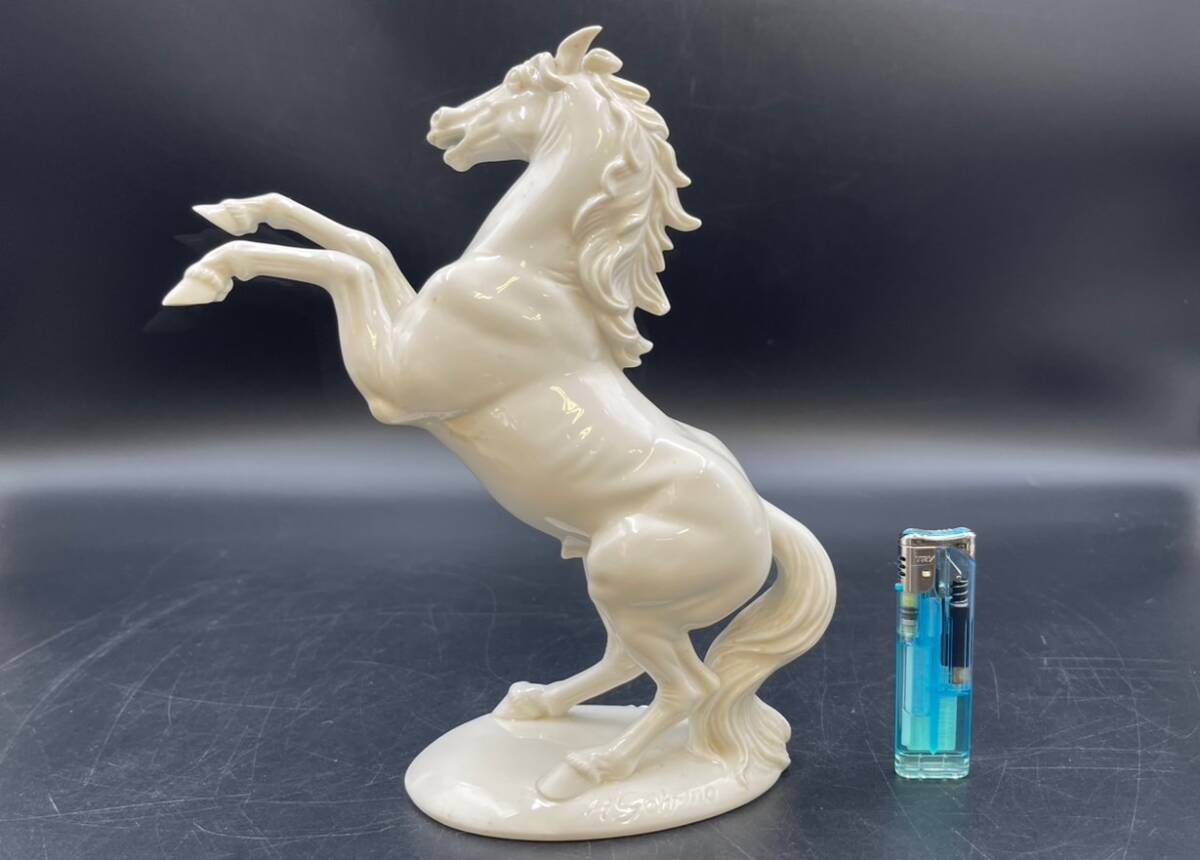 美品】NYMPHENBURG ニンフェンブルグ 白磁 馬 オブジェ 陶器 美品】NYMPHENBURG ニンフェンブルグ 白磁 馬 オブジェ 陶器