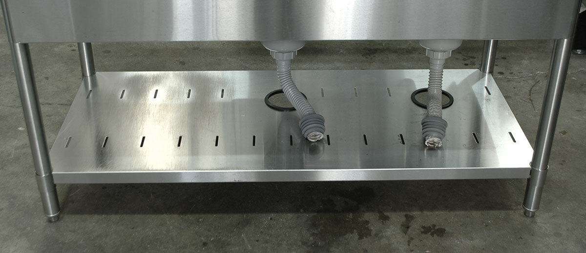 福岡～引取歓迎！マルゼン2槽シンク水切付 BSM2-126L 1200×600×750BG150 5308_画像7